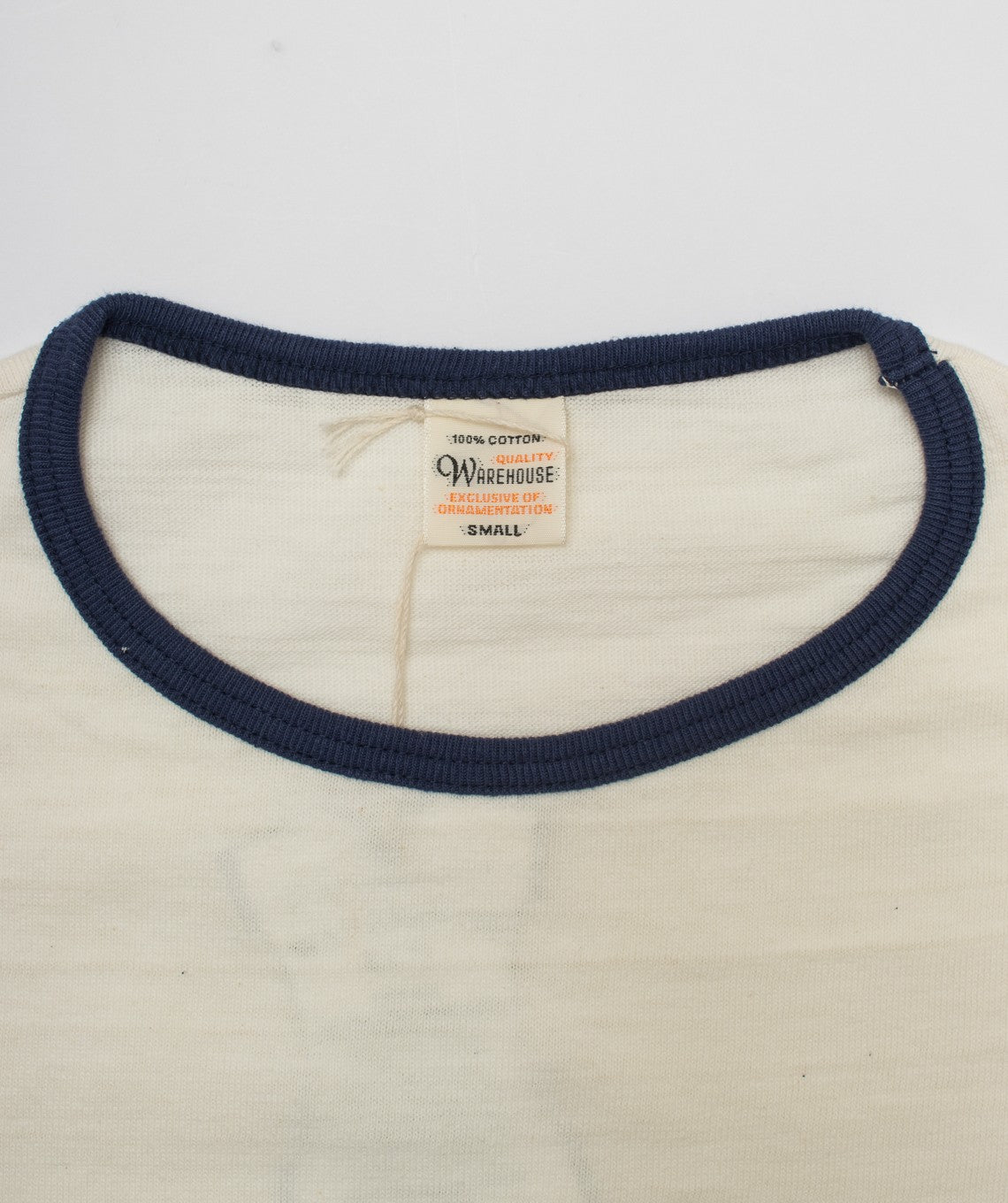 Ringer tee creme/navy Warehouse & Co.