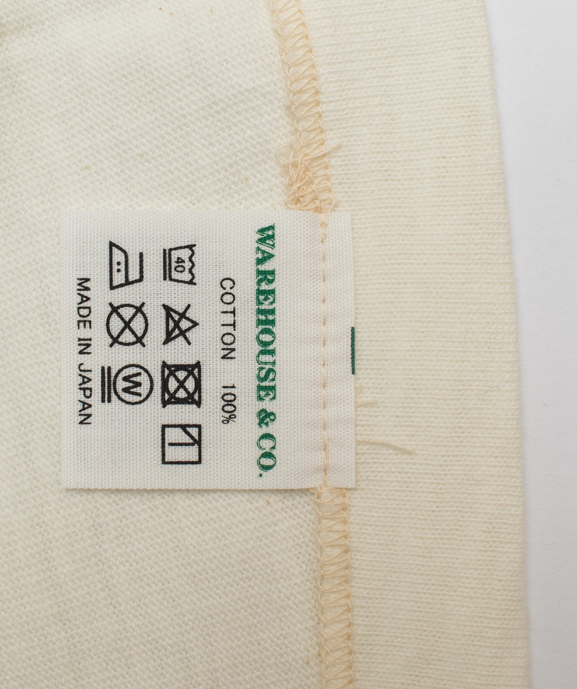 Ringer tee creme/navy Warehouse & Co.