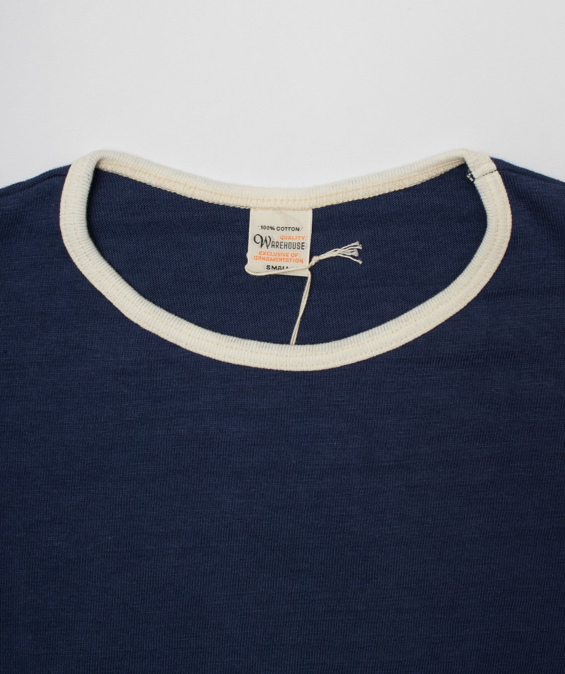 Ringer tee navy/cream Warehouse & Co.
