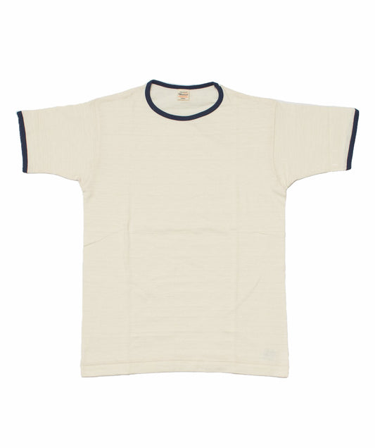 Ringer tee creme/navy Warehouse & Co.
