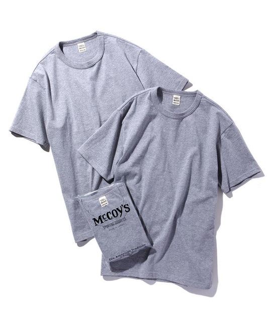 Pack tee 2pcs grey The Real McCoy's
