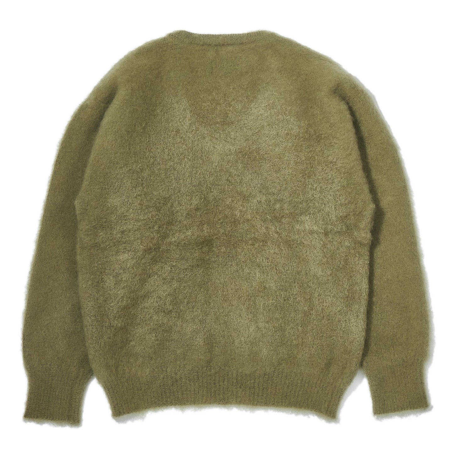 JM Mohair V-Neck Green