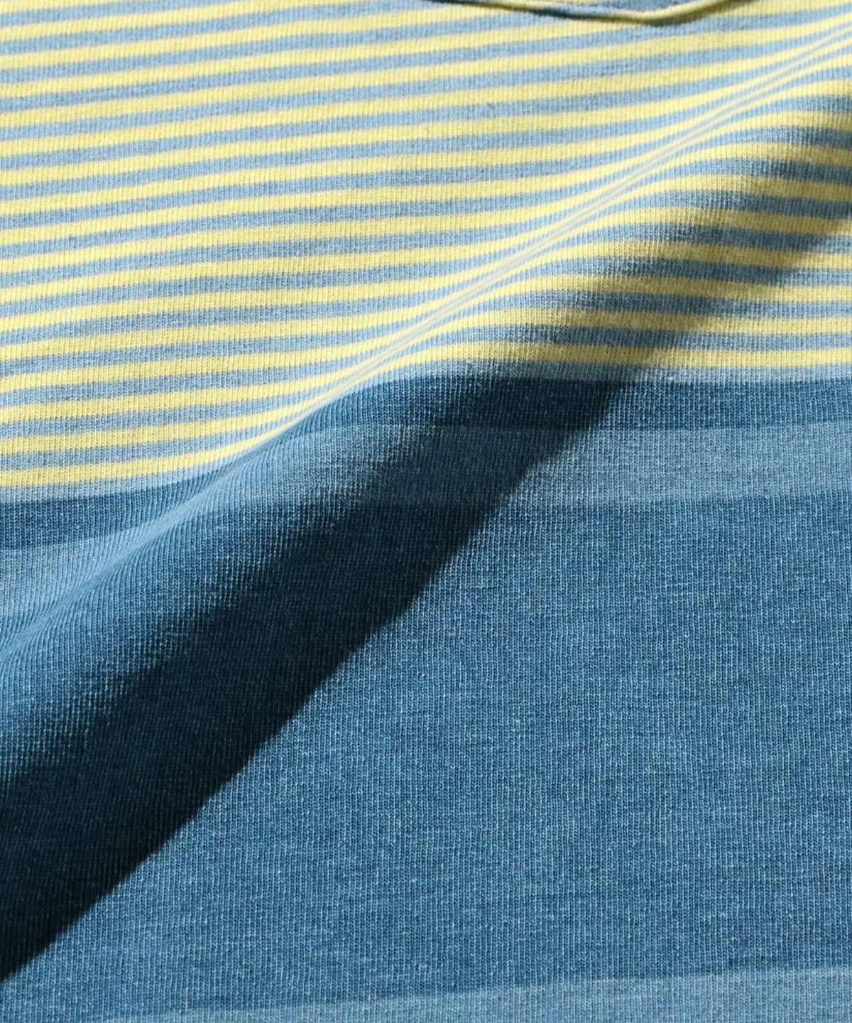 Pocket Tee Indigo Stripe Sax