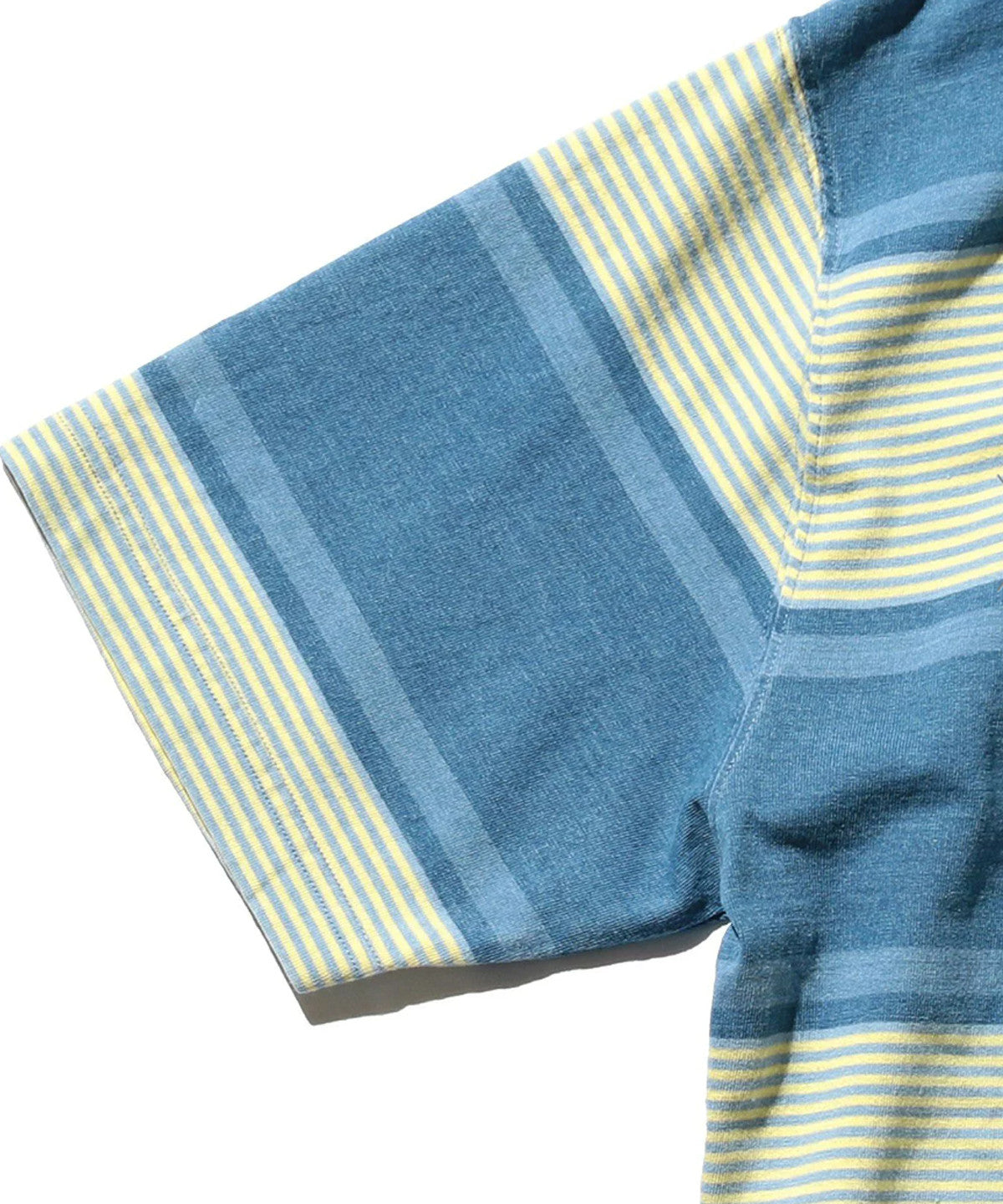 Pocket Tee Indigo Stripe Sax