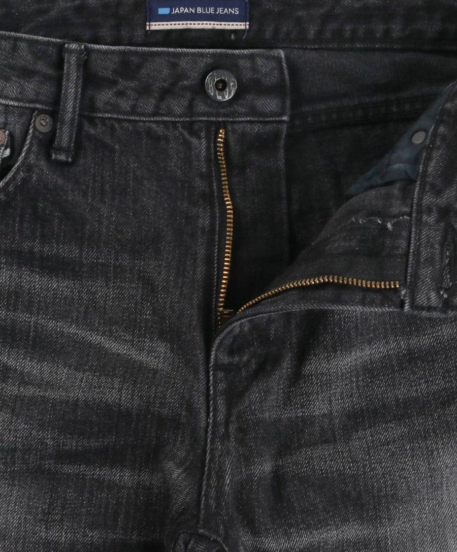 14oz Black Denim Straight JP