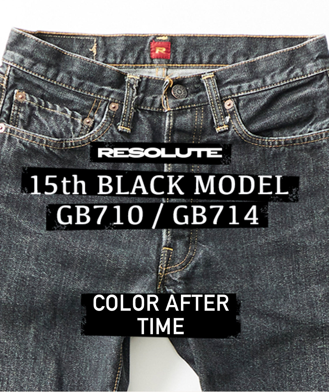 714 Black denim