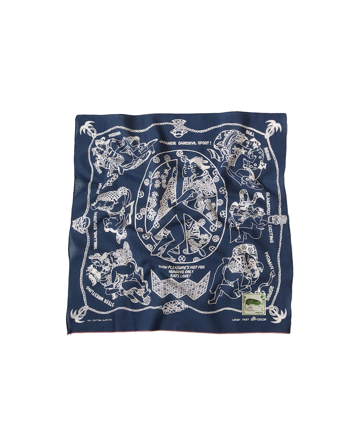 Fastcolor Selvedge Bandana Navy