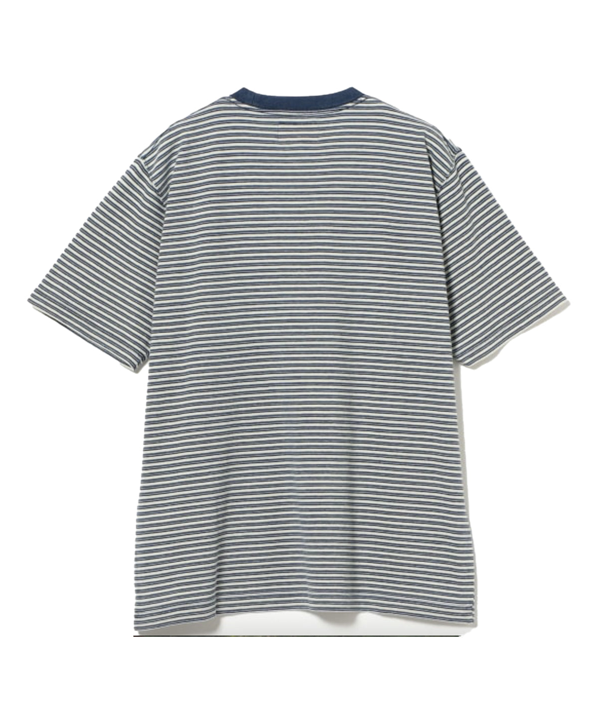 Indigo Stripe Tee White