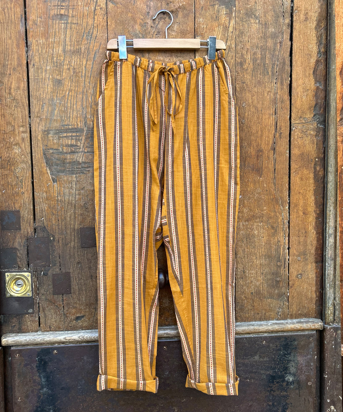 Yard Dyed Pants Yellow