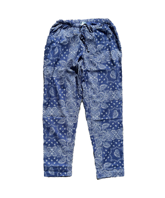 Print Bandana Pants Blue