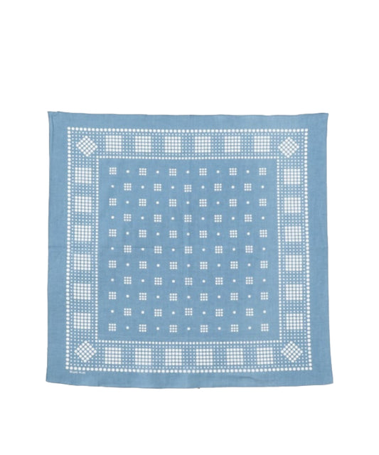 Light Blue Big Dot Bandana