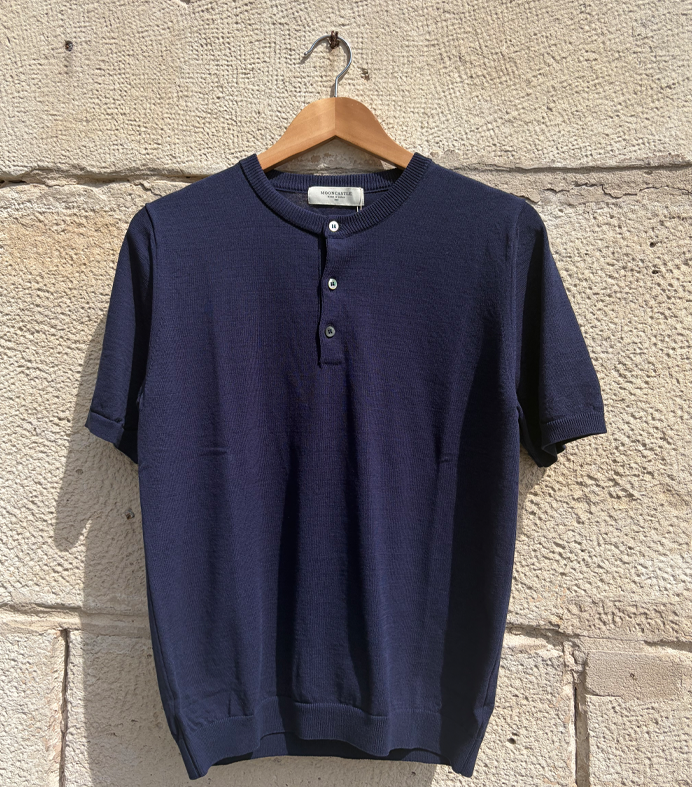 Ice cotton Henryneck Navy