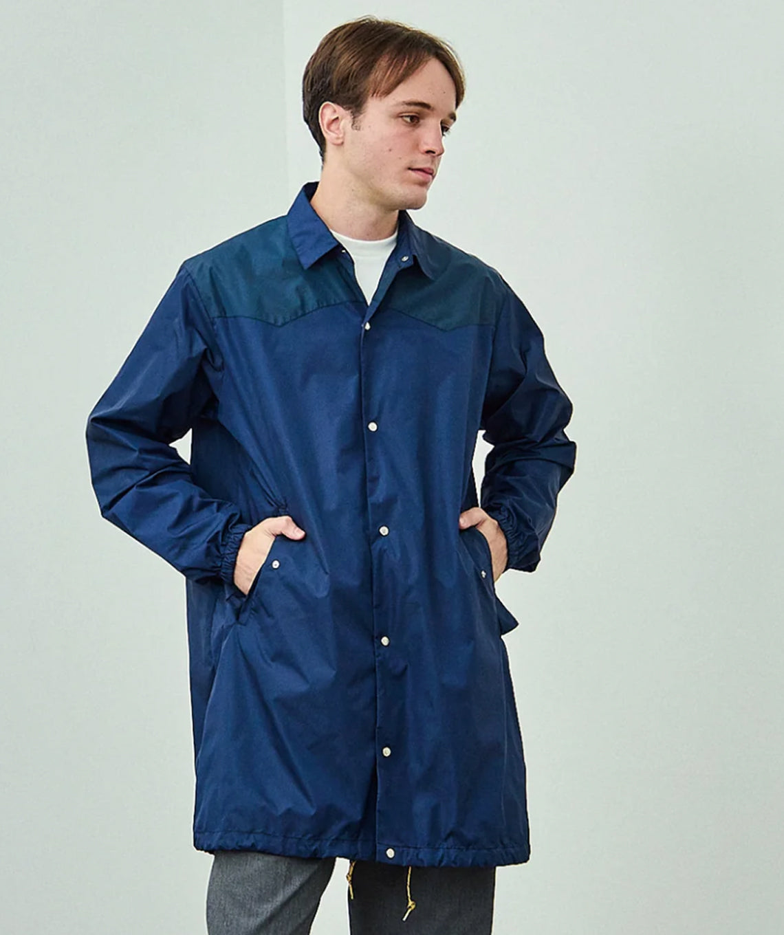 Navy Wind Coat