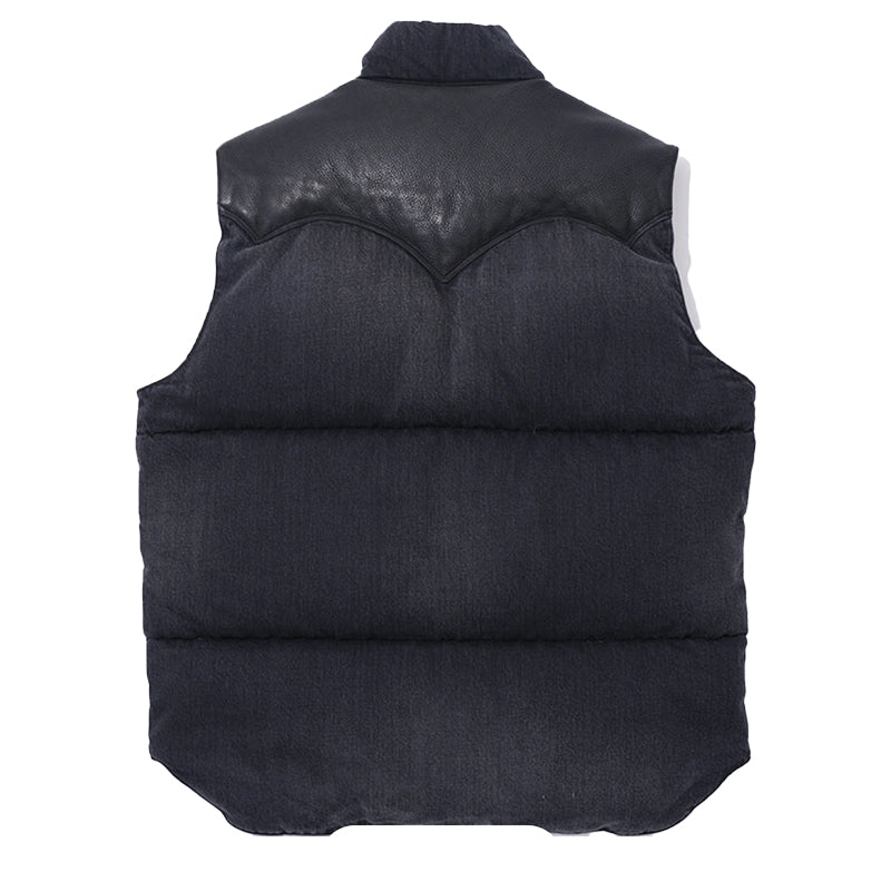 Down Vest Denim Black