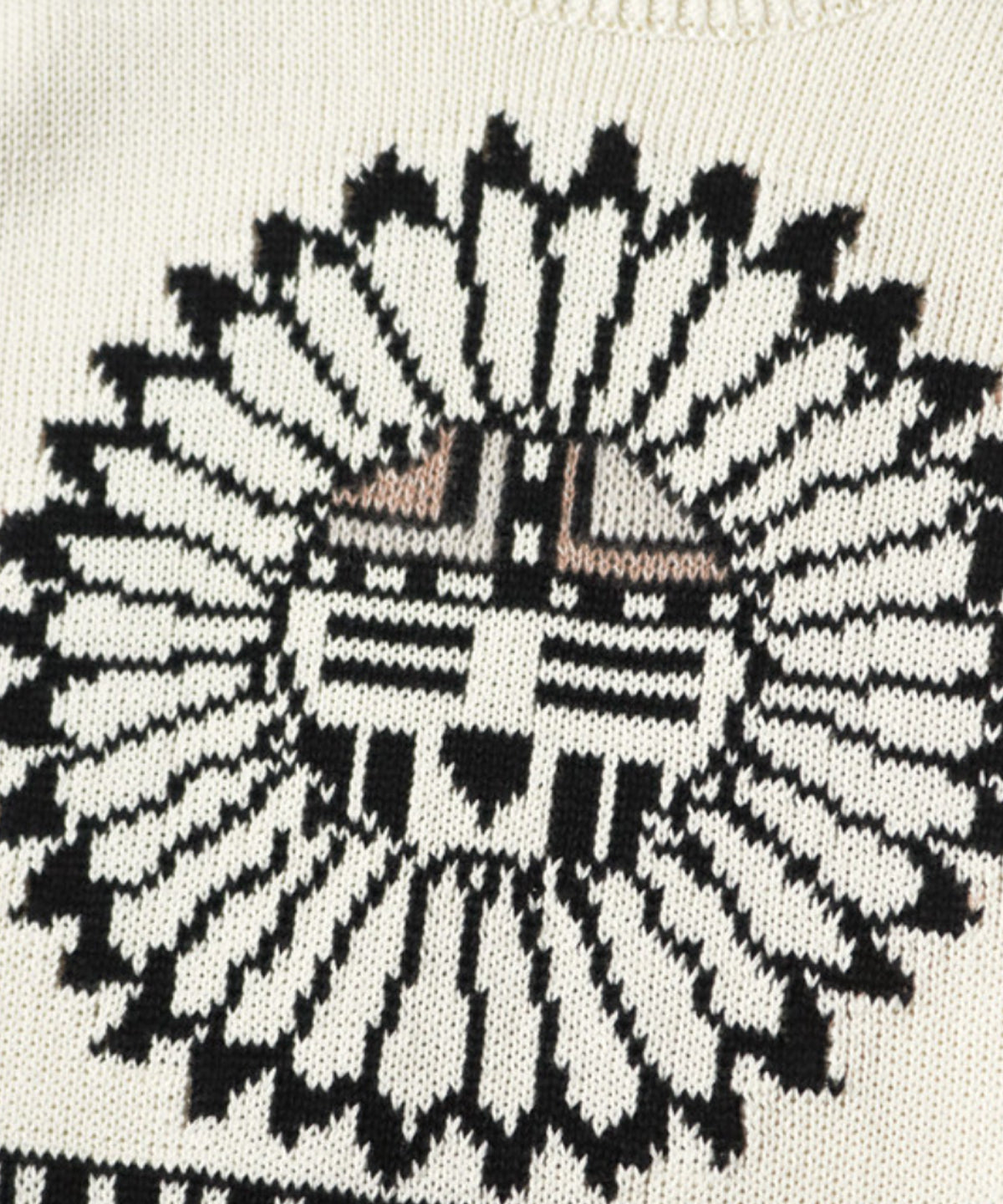 5G Cotton Knit & Sunface Crew Sweater