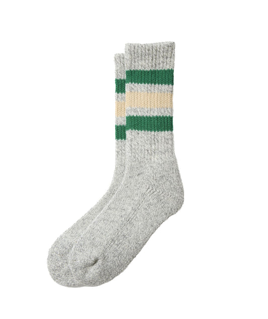 Oldschool socks Green/Ivory