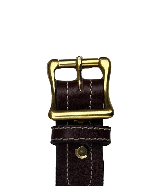 Embrodery Belt Brown