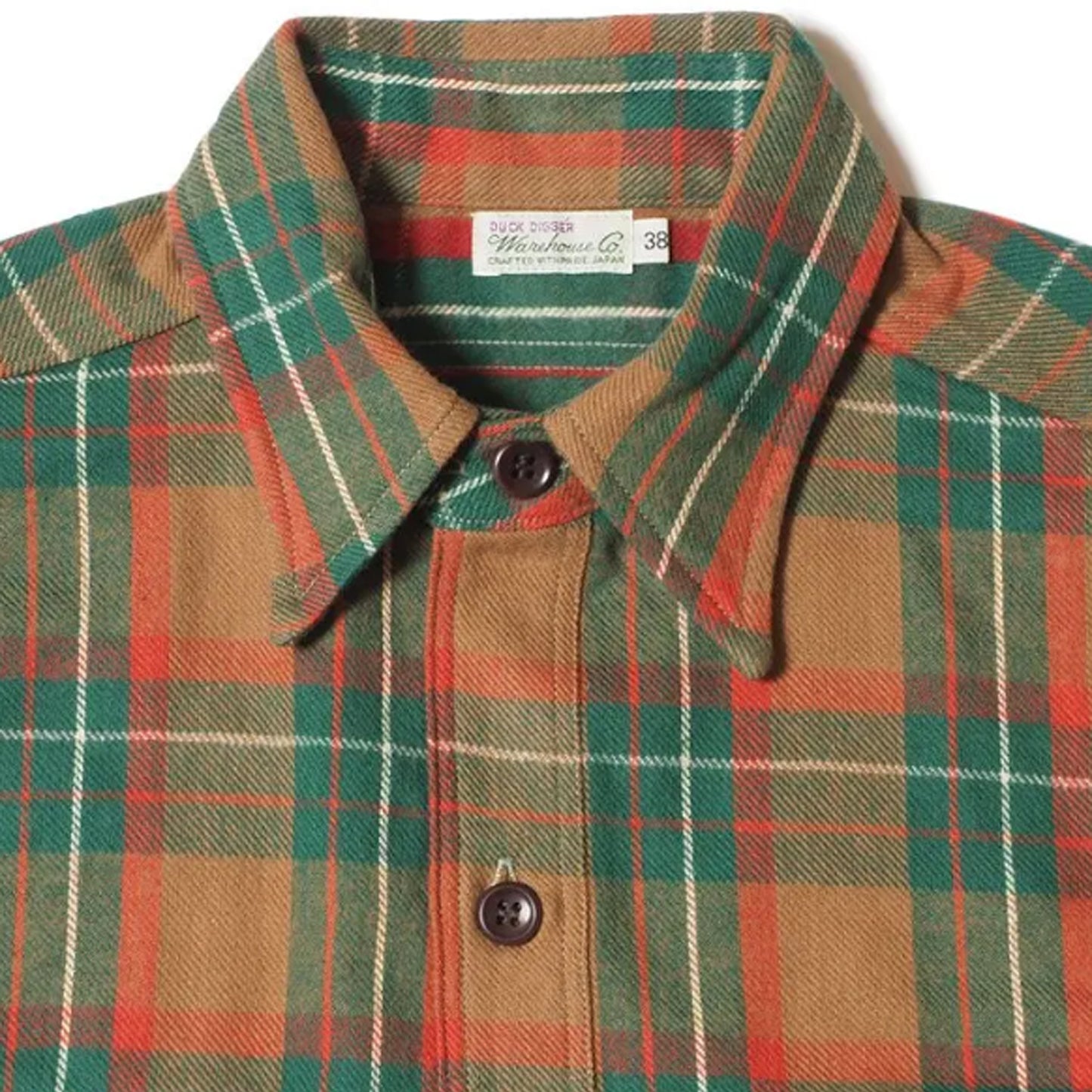 Flannel Shirt Brown / Green