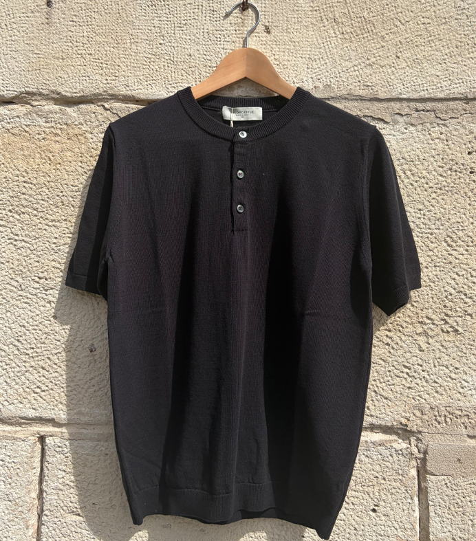 Ice cotton Henryneck Black