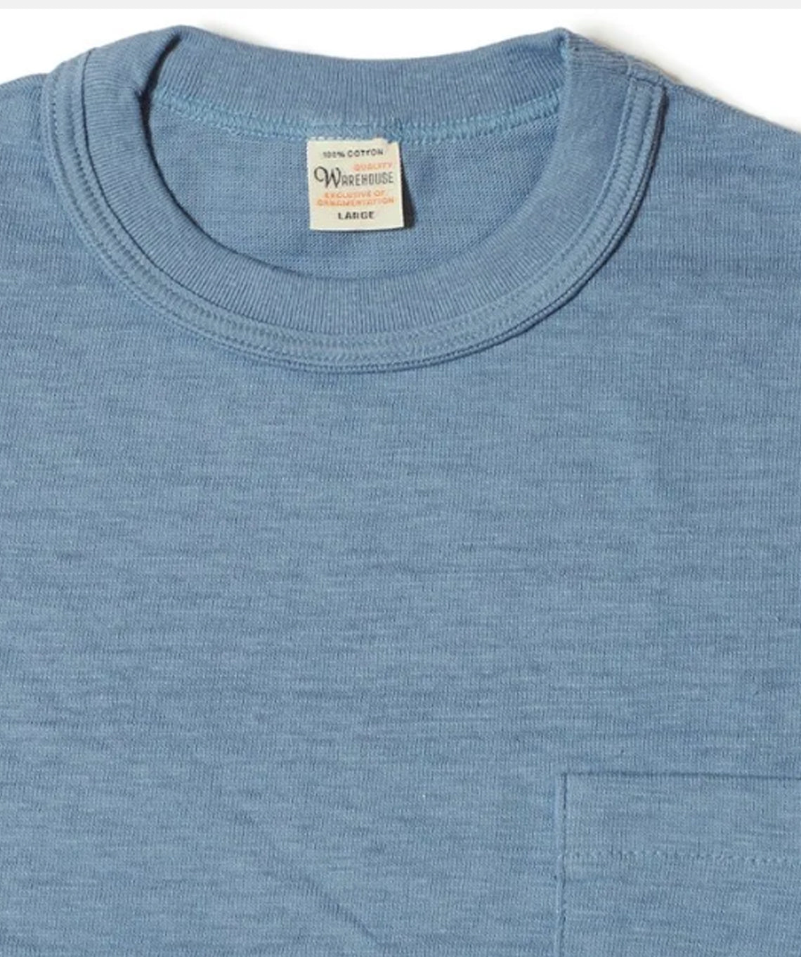 Slub Pocket Tee lot 4601 Pale Blue