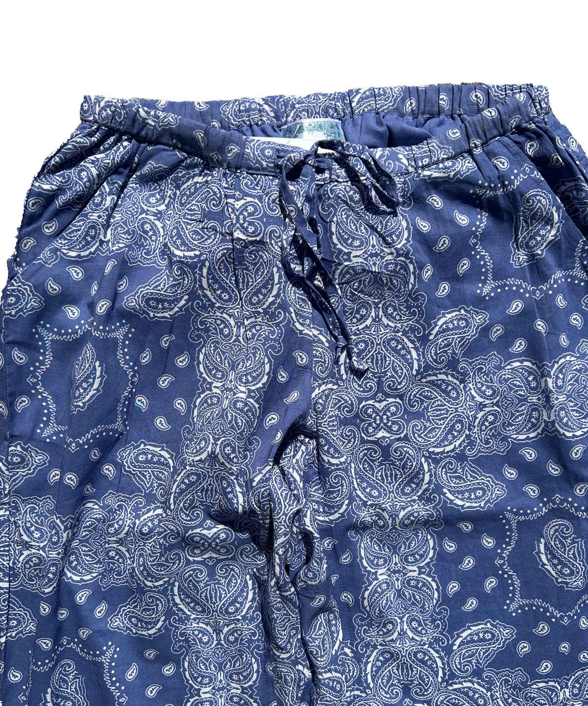 Print Bandana Pants Blue