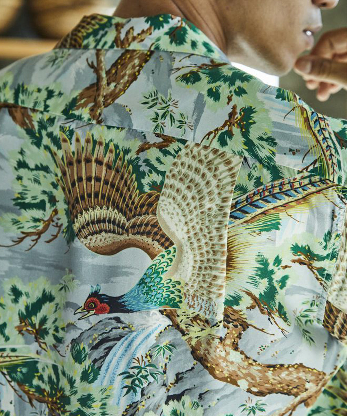 PEACOCK GARDEN HAWAIIAN SHIRT