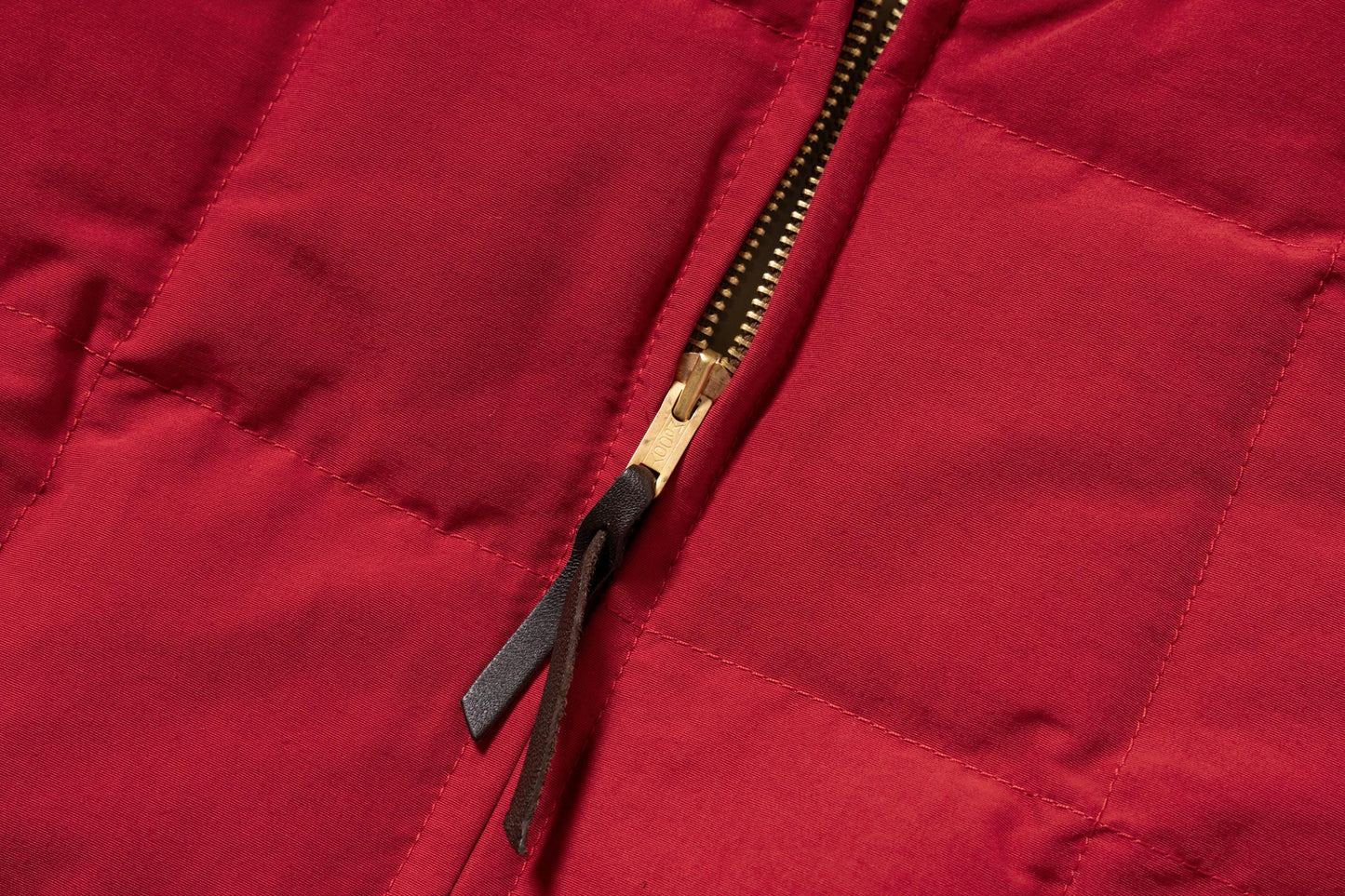 Nylon Down Vest Red