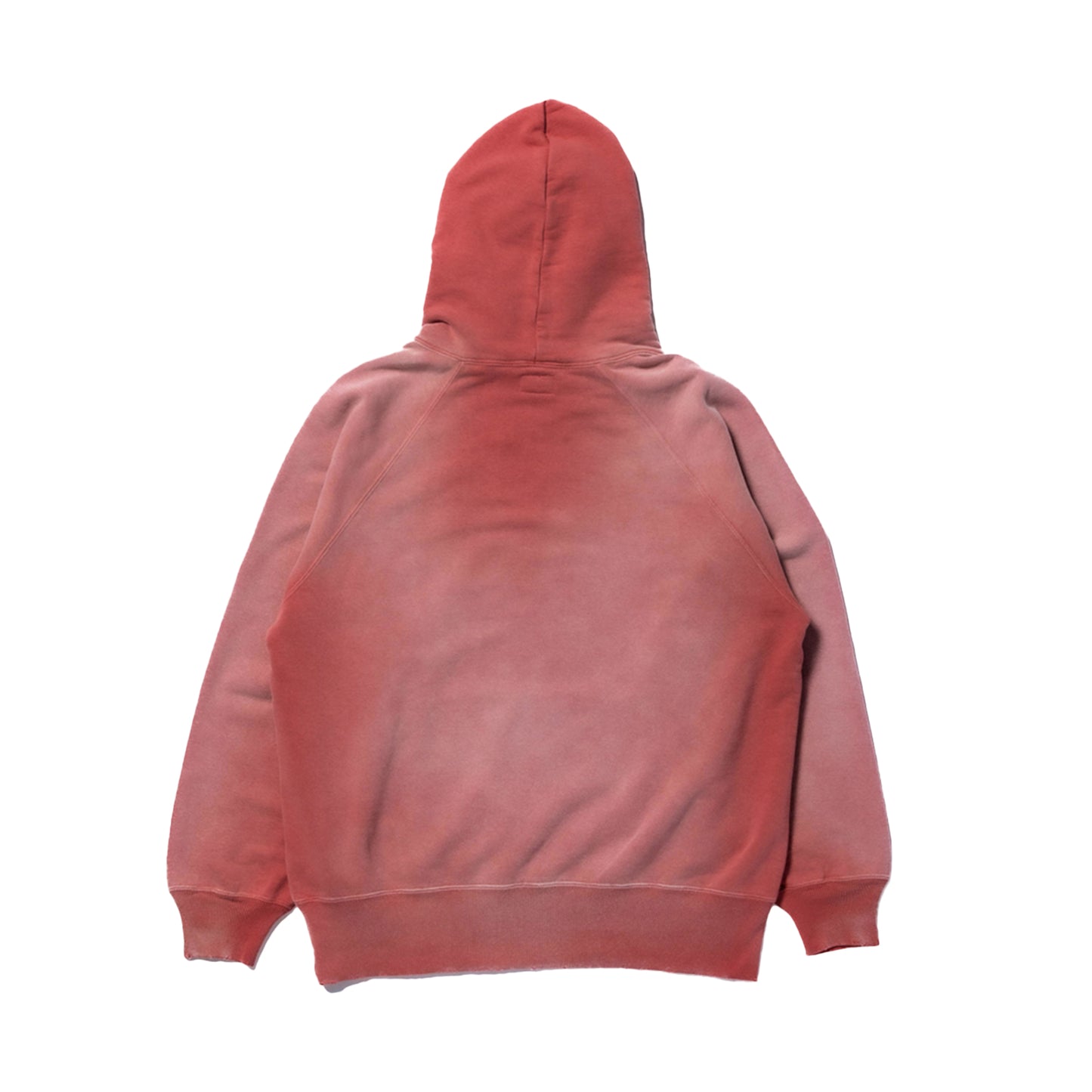 9 oz Raglan Hooded Fade Red