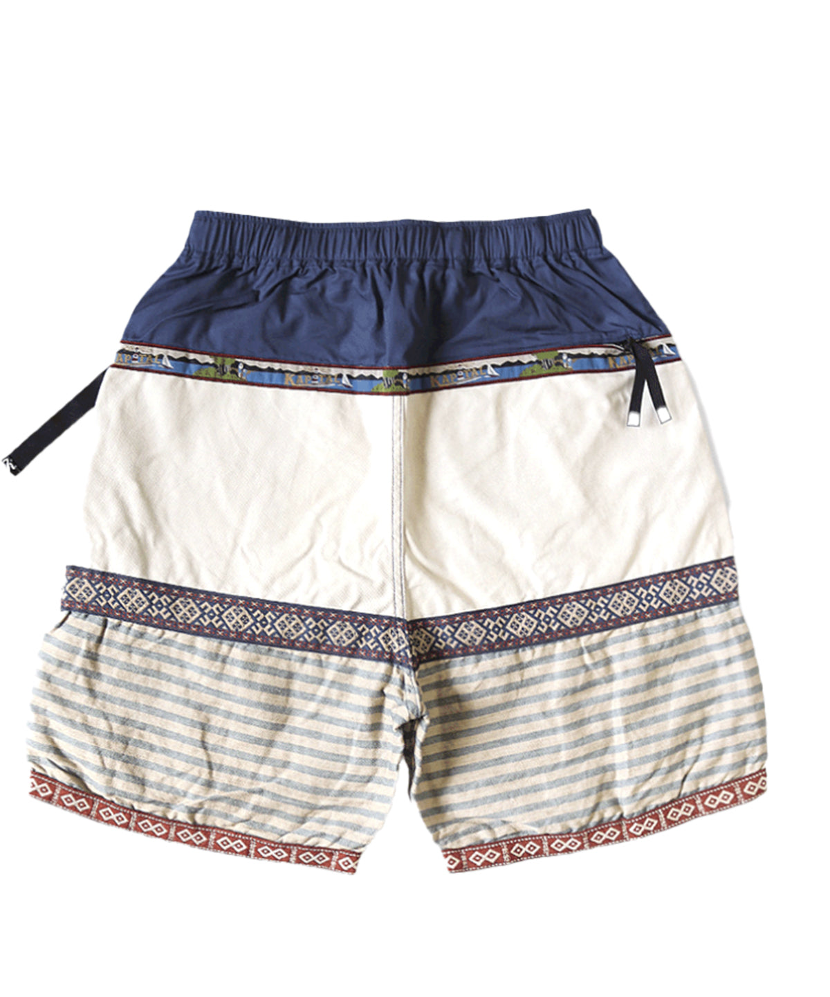 Patchwork short Blue