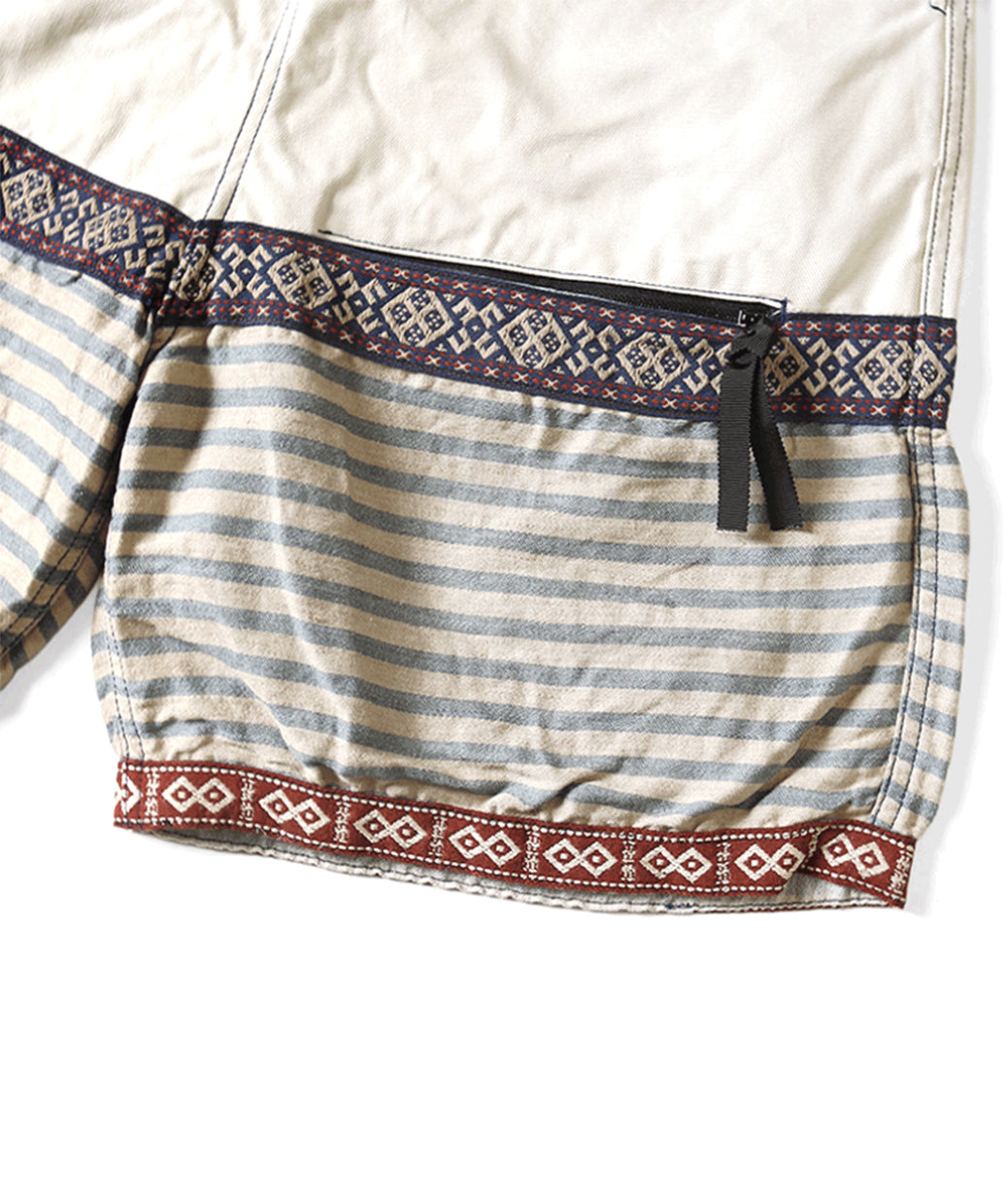 Patchwork short Blue