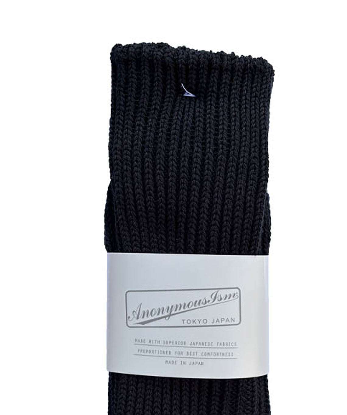 RIB Crew Socks Black