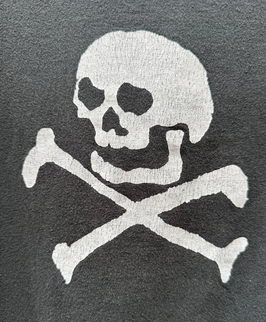 VINTAGE FADE SKULL PRINT T-SHIRT