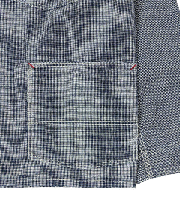 Indigo PIncheck Jacket