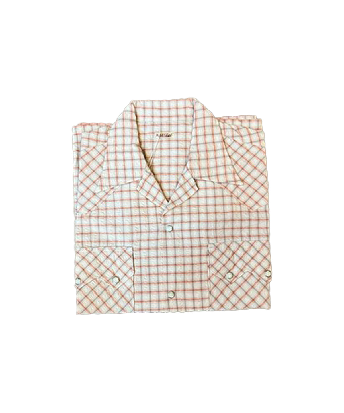 Check Open-Collar Western BIG Shirt