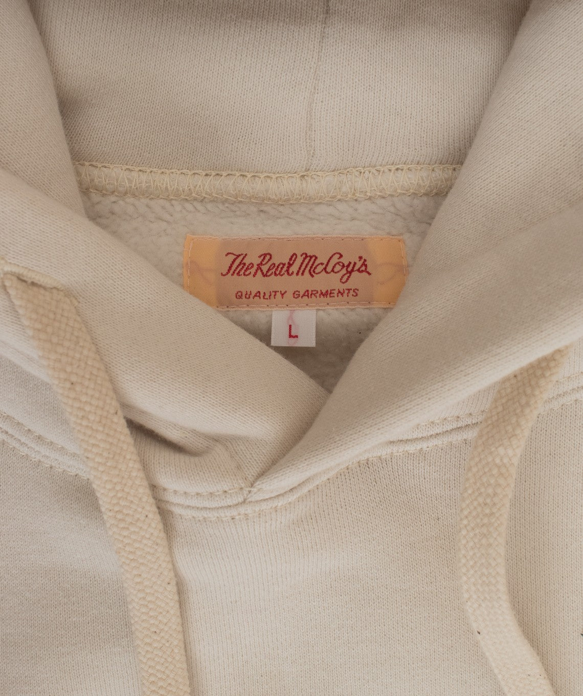 10 oz Loopwheel parka Cream The Real McCoy's