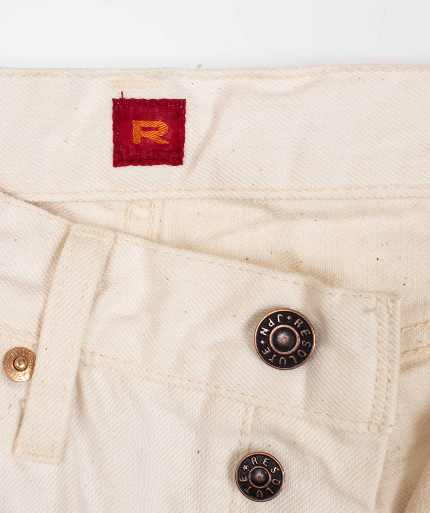 710 White denim pants RESOLUTE