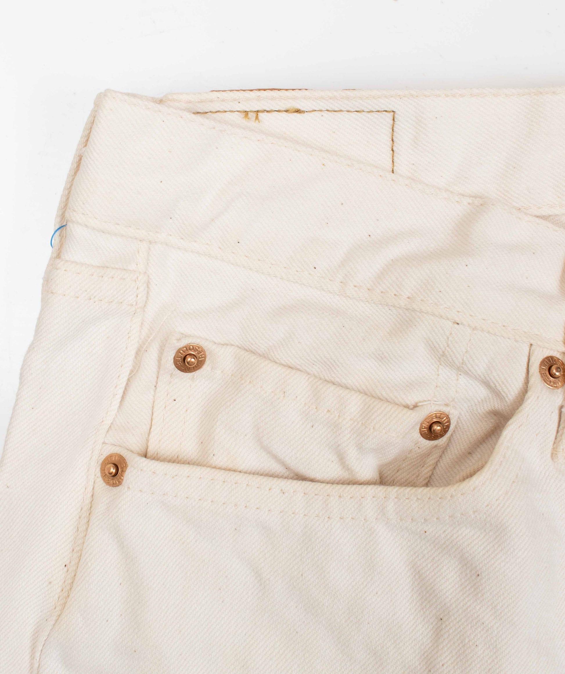 710 White denim pants RESOLUTE