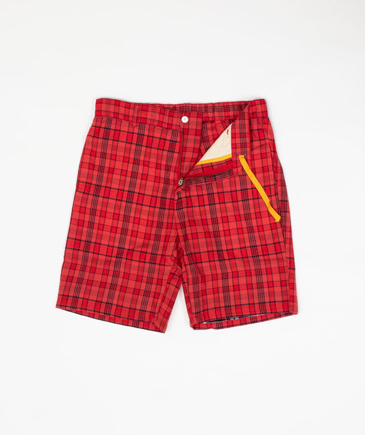 Madras Short Red