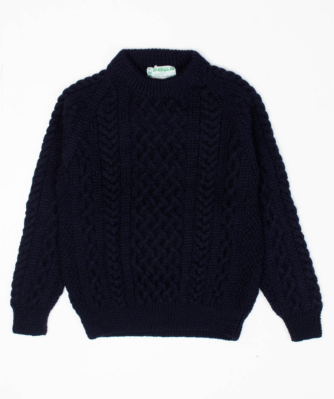 1A Aran Sweater Navy