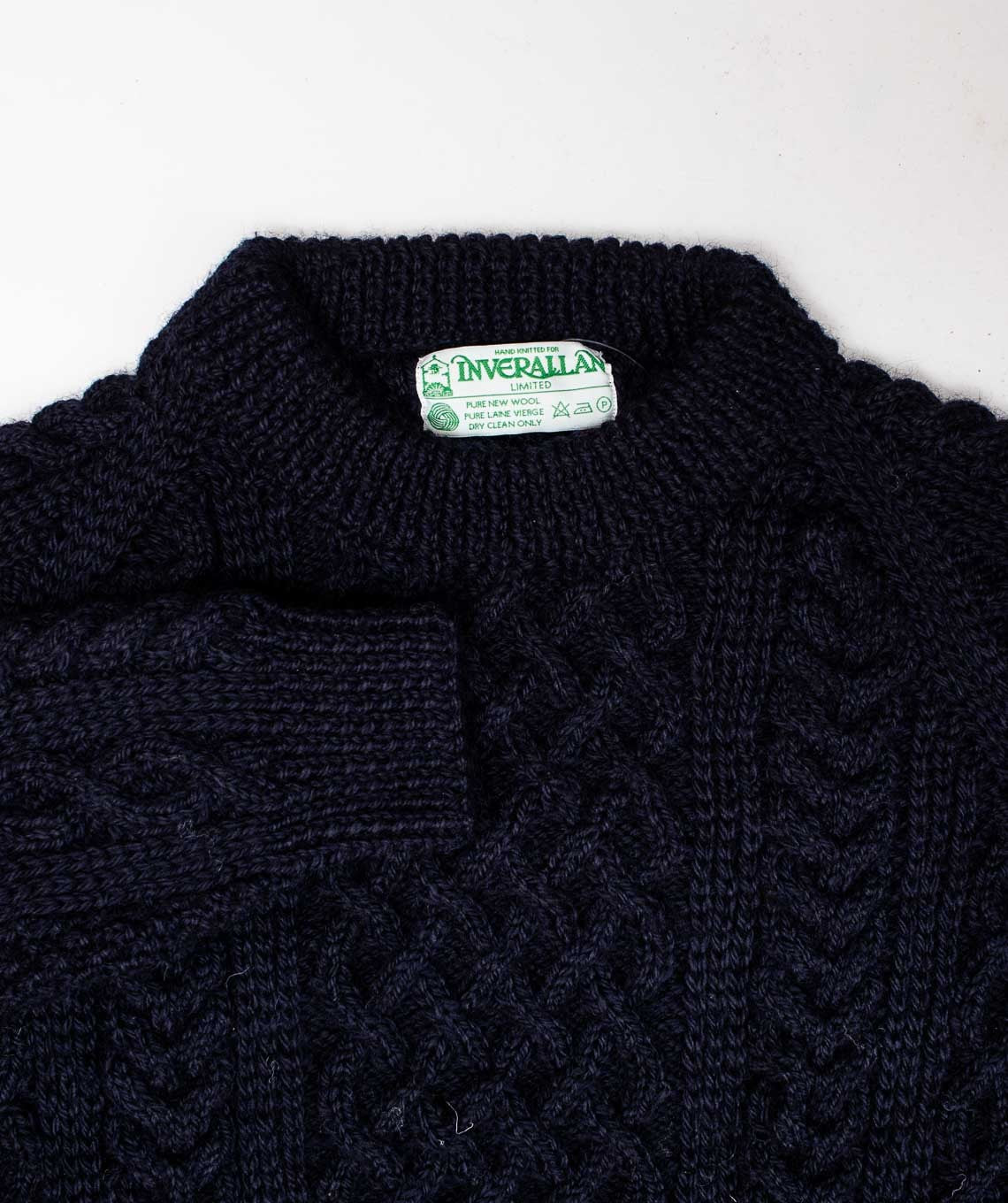 1A Aran Sweater Navy