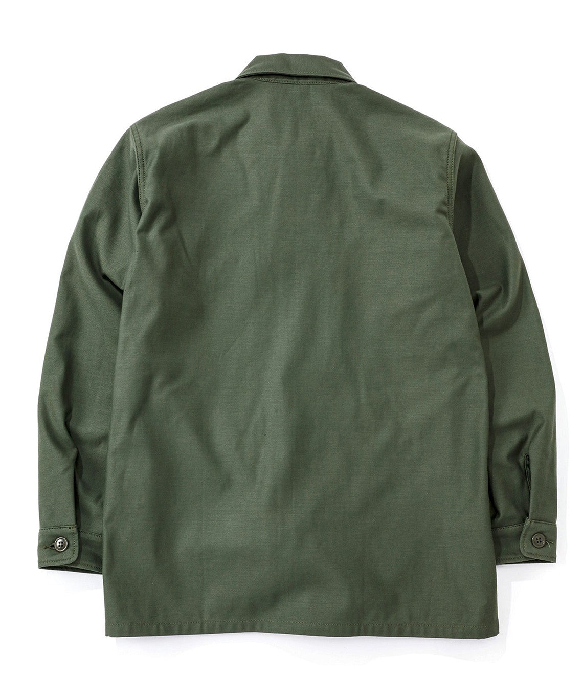 Shirt Cotton Sateen Olive green