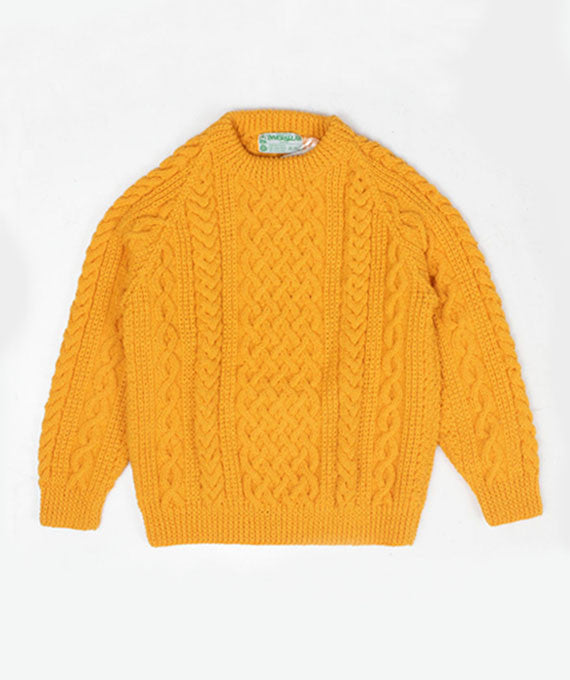 1A Aran Sweater Yellow