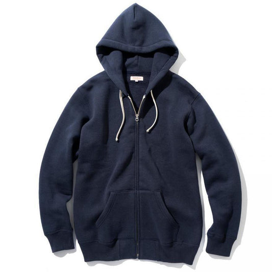 10 oz Sweat full Zip loop wheel Navy