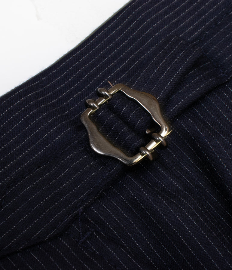 Wool Suit Navy Stripe