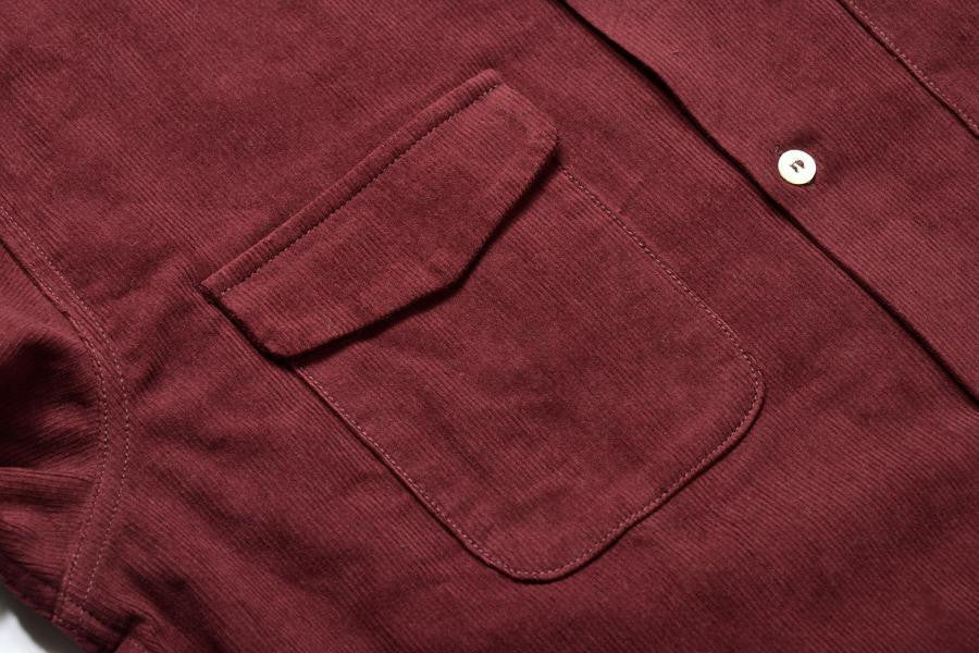 Corduroy Shirt Burgundy