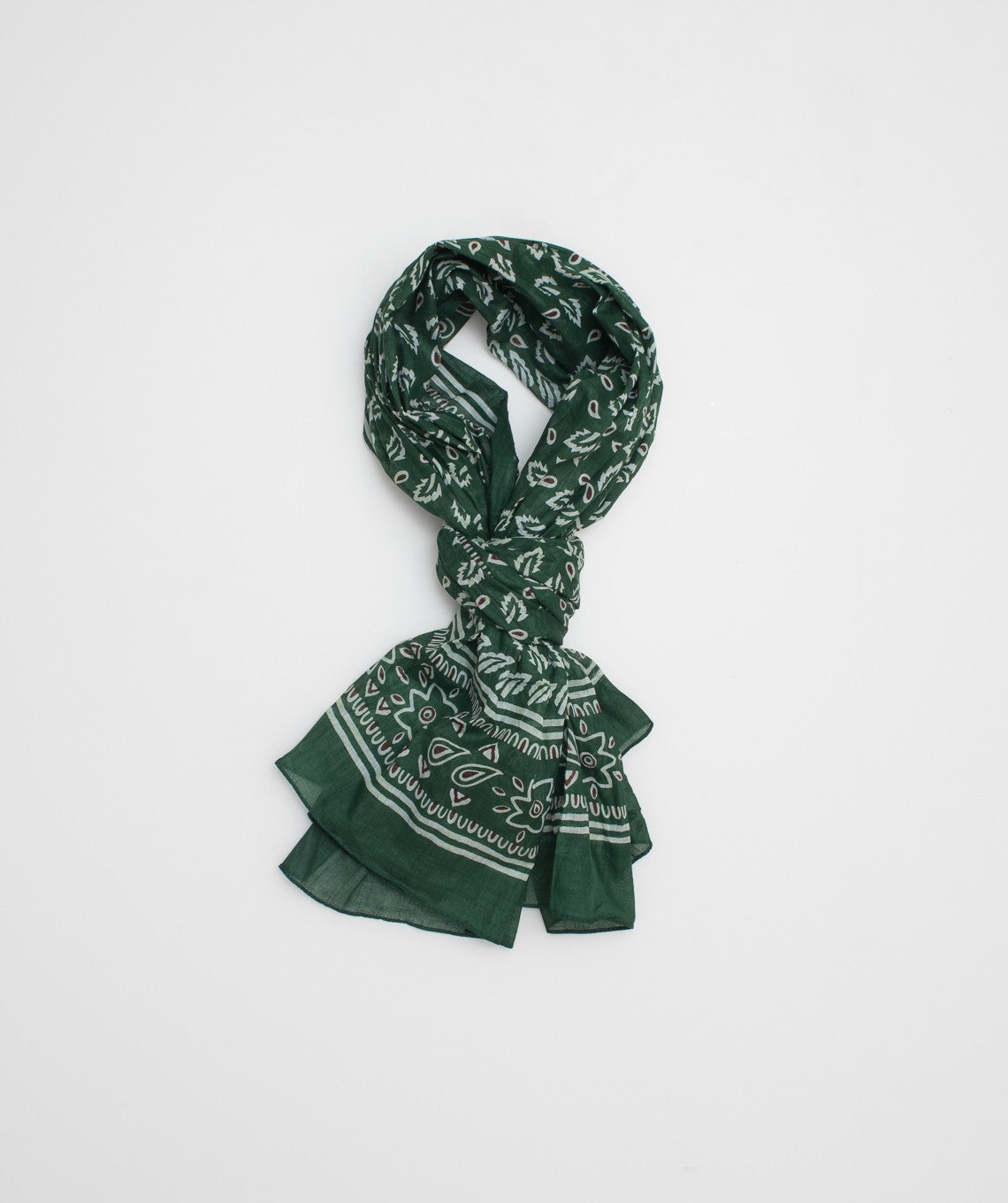 Indian scarf green