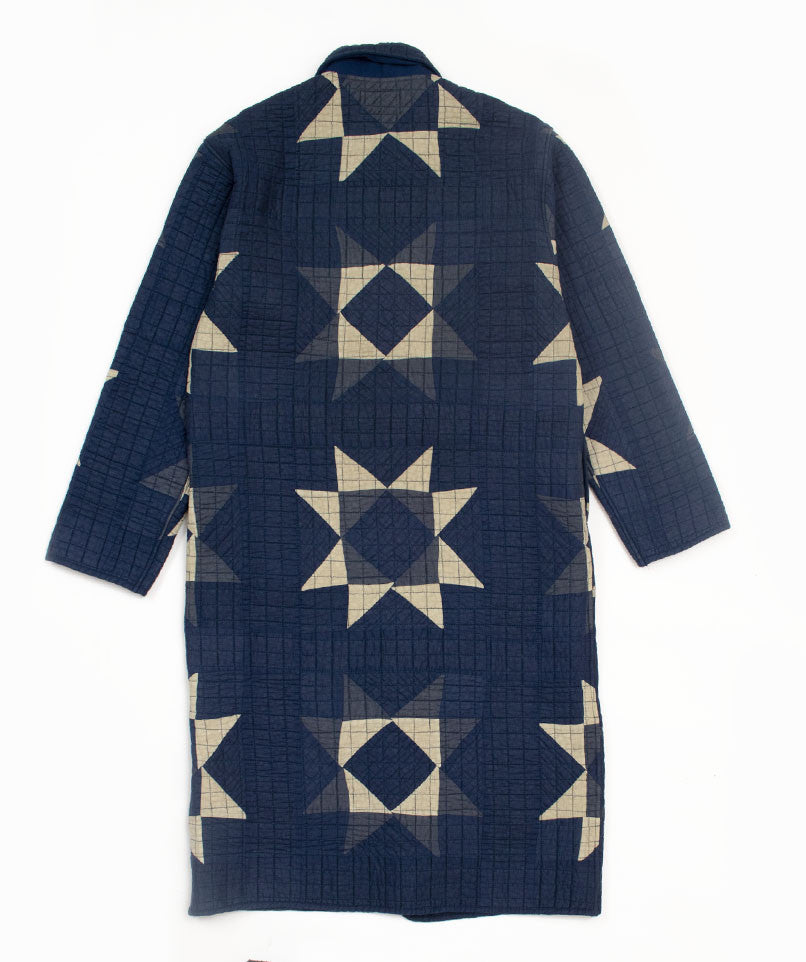 Navy Quilt Coat