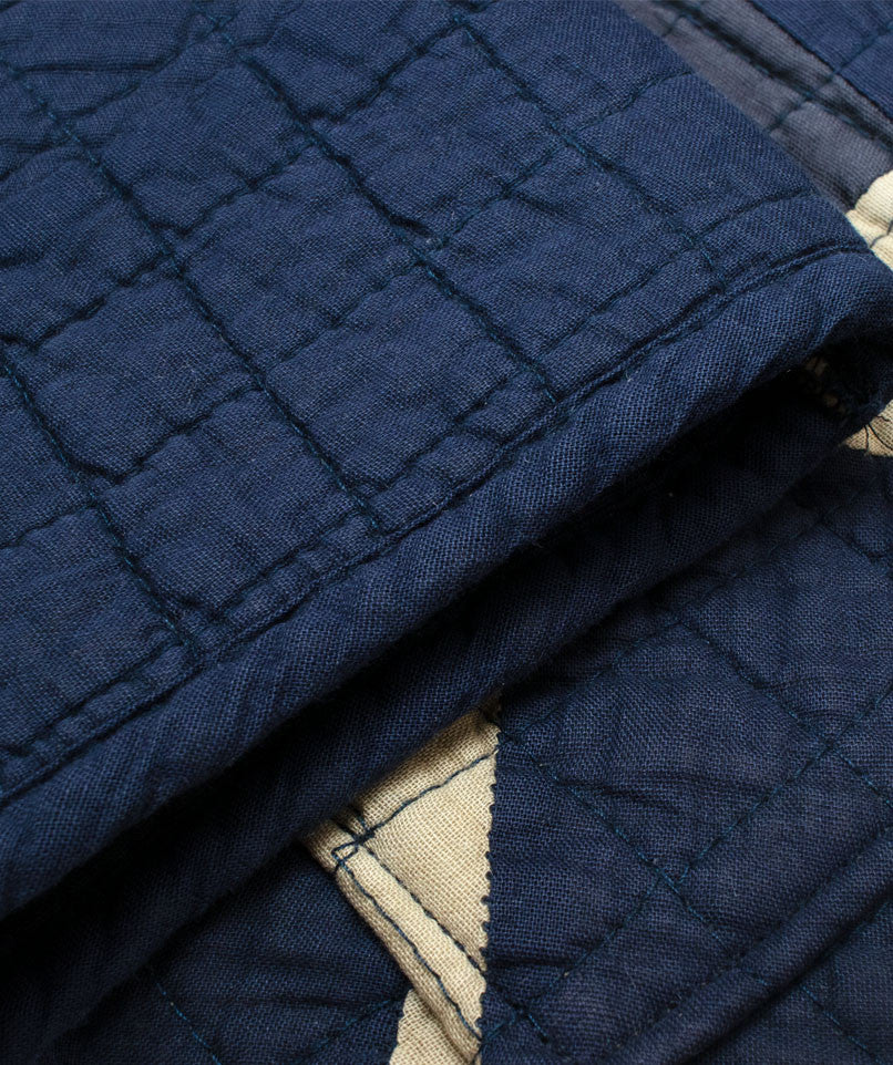 Navy Quilt Coat