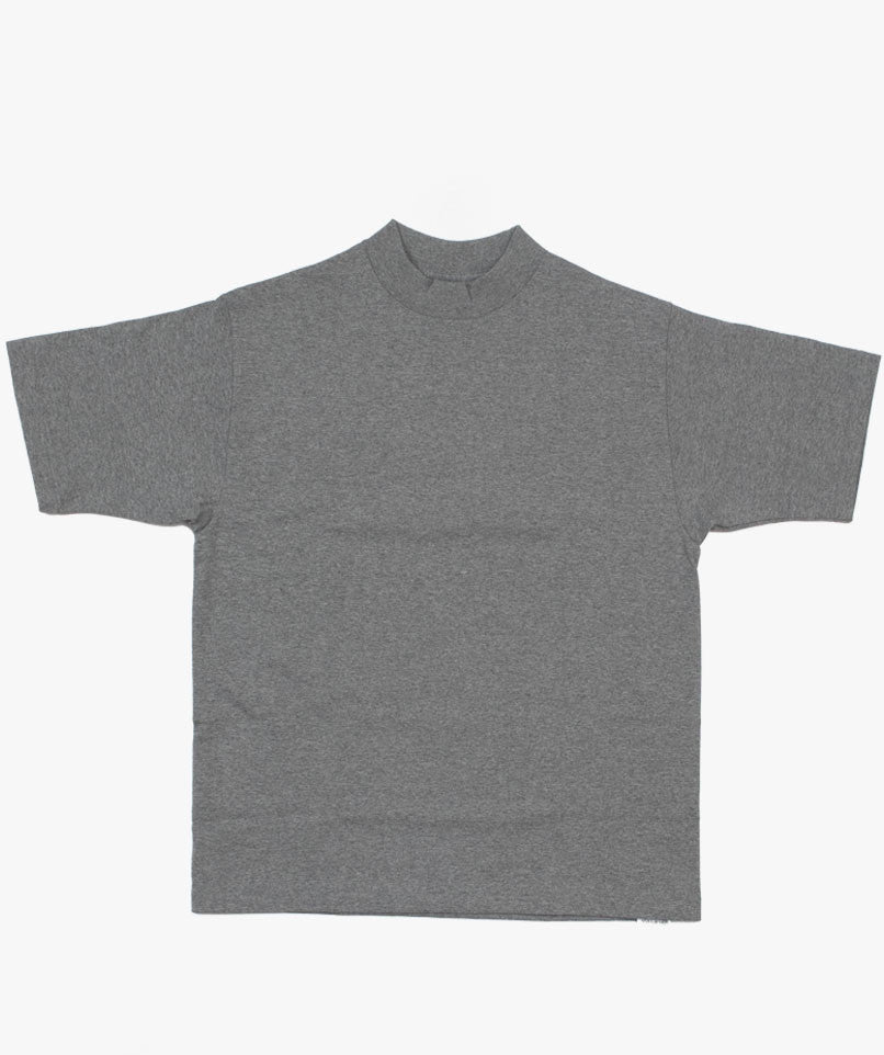 Mock Neck T Shirt H.Grey