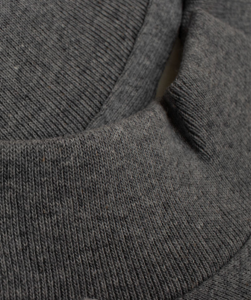 Mock Neck T Shirt H.Grey